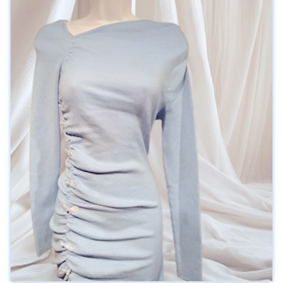 REVOLVE SAULEE- DAHLIA ASYMMETRICAL NECKLINE KNIT DRESS SIZE 4 - Picture 10 of 15